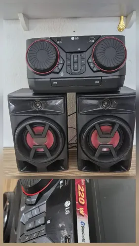 Mini system Lg ck3 Bluetooth 200rms. 2 entradas usb. Leitor de CD 