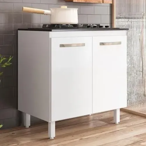 Balcão FIT 80CM  Para Fogão Cooktop 2 portas Novo 