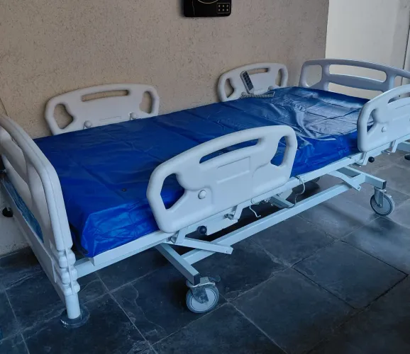 Cama hospitalar elétrica + colchao + colchão pneumático