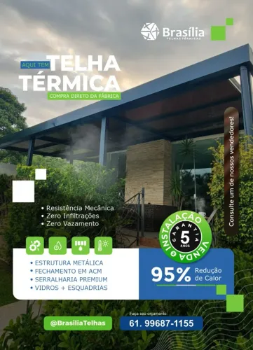 Telha Térmica Em Brasília ( Sanduiche) Venda e Instalação 