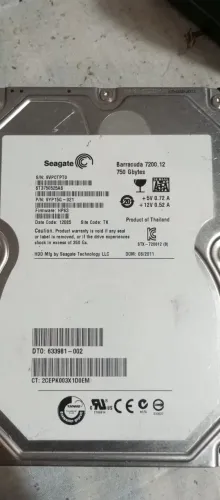 HD Seagate Barracuda 750GB para Computador / Central de Alarme FUNCIONADO 100%