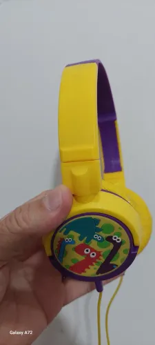 Fone de ouvidos para crianças dinossauro