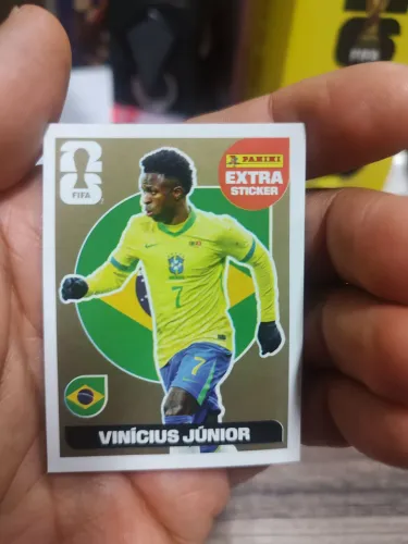 Figurinha Vinícius Junior Dourada Copa 2026 Panini