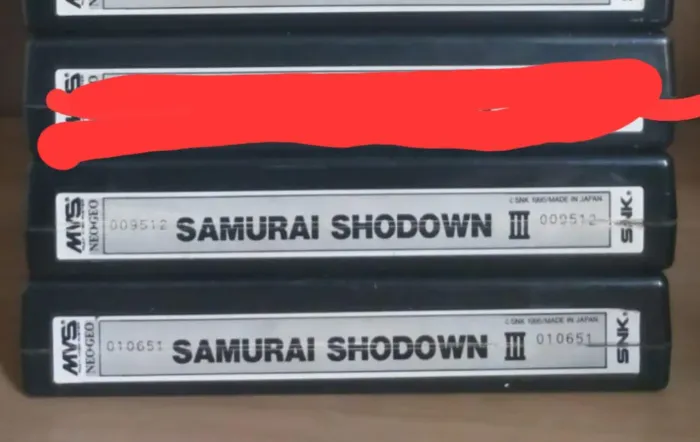 Samurai 3 para Neo Geo MVS com pequeno dano na Label.