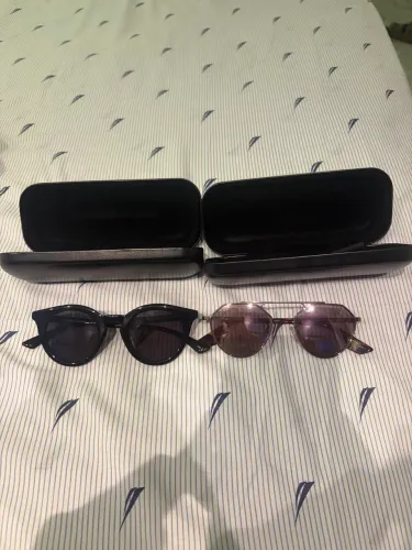 2 Óculos Alexander McQueen Originais + Case - Barato p/ vender hoje