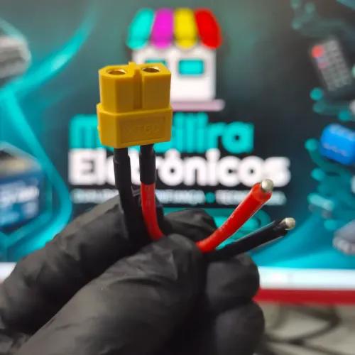 Conector XT60 com Cabo 10cm
