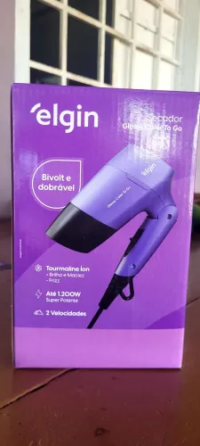Secador lilás,NOVO, Bivolt e dobrável 