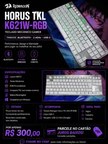 TECLADO MECÂNICO GAMER