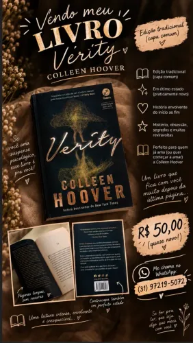 Verity: Collen hoover (edição tradicional, capa comum)