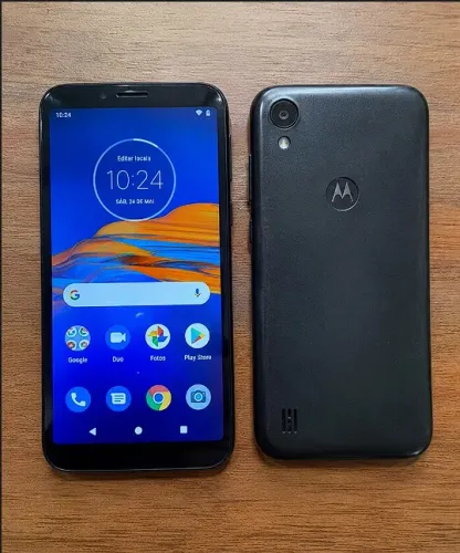 moto e6 play 32gb - celular motorola, conservado e funcionando perfeitamente