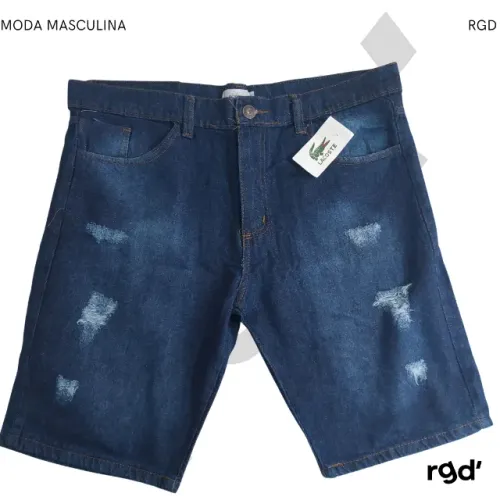 Bermuda Jeans Masculina Premium Azul