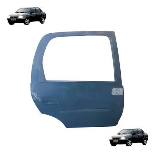 Porta Traseira Direita Corsa 1997 A 2008 Traseira Direita Preto