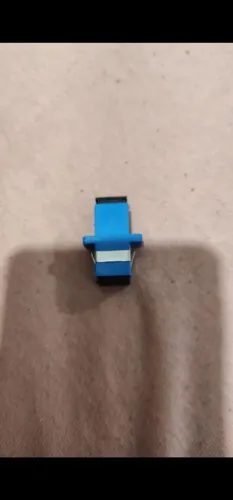 Acoplador Óptico SC Simplex SM Azul Pier Telecom 50 Unidades Fibra Ótica