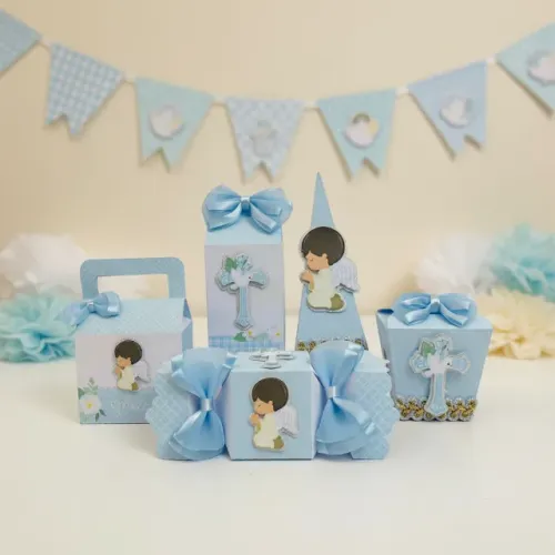 Personalizados BATIZADO MENINO (PEGUE E MONTE) | Kit Festa Personalizadas Lembrancinhas e