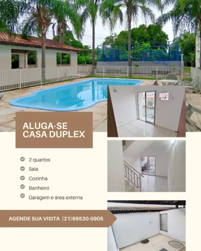 ALUGA-SE CASA DUPLEX