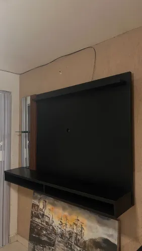 Painel de parede pra Tv de até 55 com armário de cozinha
