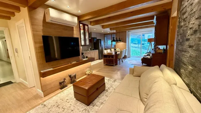 Apartamento 2 quartos decorado venda Vila Suíça Gramado