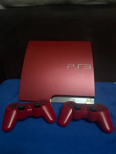PS3 Slim - Scarlet Red