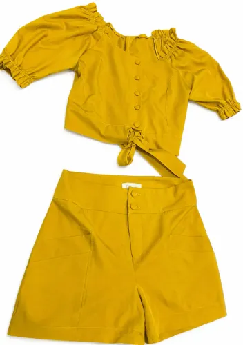 Conjunto da rosa chick adulto