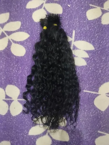 Cabelo humano cacheado