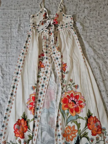Vestido longo floral