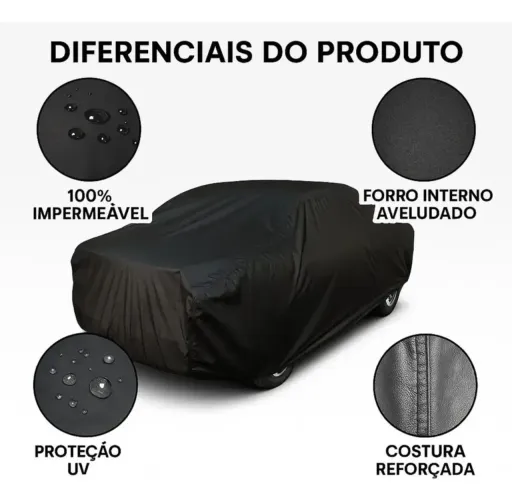 Capa Cobrir Carro Couro 100% Forrada Anti-gato Fiat Cronos