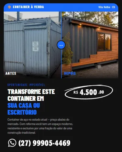 Vendo Container - R$ 4.500,00