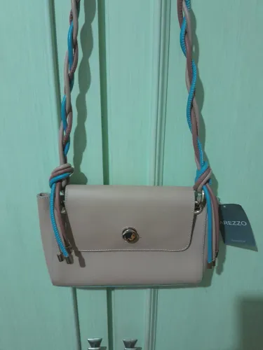 Bolsa Arezzo Bege de Couro