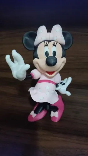 Boneca Minnie Rosa Decorativa - Impressão 3D - 23 cm