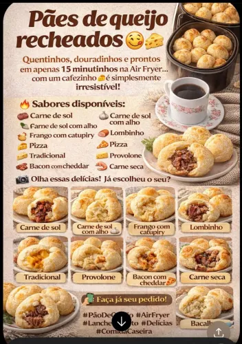 Pãozinho  de queijo Recheado