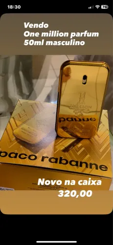 One million parfum 50ml novo na caixa 