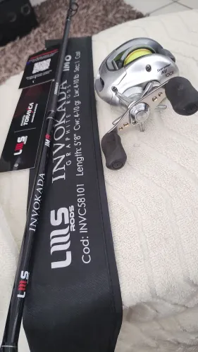 Carretilha Shimano Scorpion MG e vara invokada