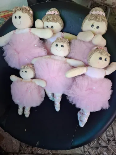 Kit bonecas bailarinas de pano