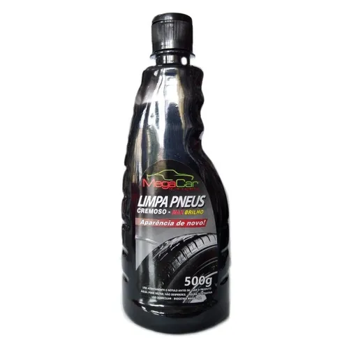 Limpa pneus cremoso max brilho MegaCar 