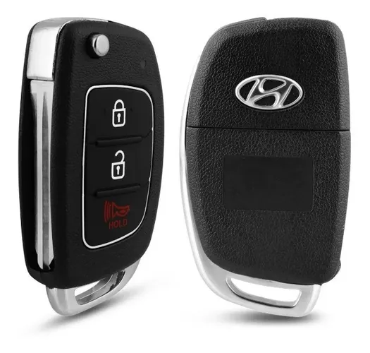 Chave Canivete Carcaça Capa Hyundai Hb20 / Hb20s / Hb20x