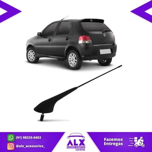 Antena Haste Teto Som Original - Fiat Palio / Strada / Punto / Marea