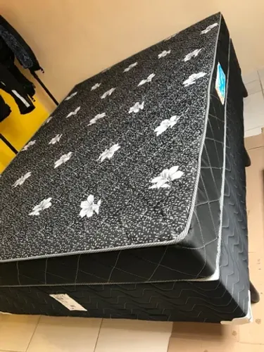 Cama box casal padrão Novas Base + Colchao com garantia em mega Promoção 