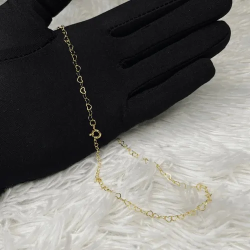 Choker coração banho de ouro 24k