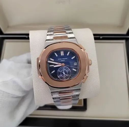 Relógio Patek PhilIppe Nautilus Misto Automático 