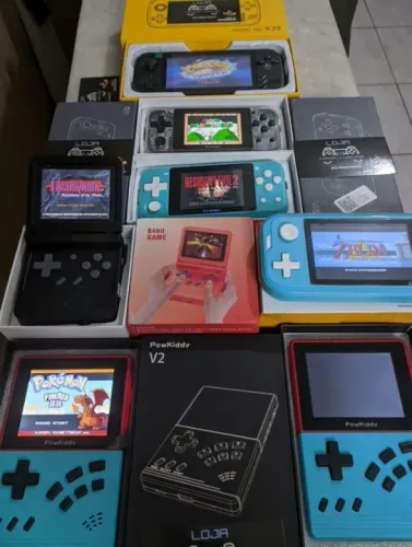 Videogames Portateis Emuladores Powkiddy e Anbernic Consoles a partir de $179 com Garantia