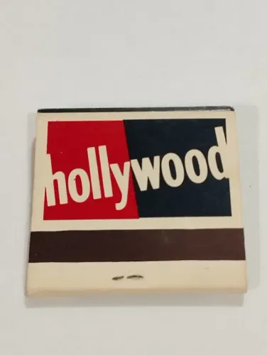 Caixa de Fósforo Promocional Hollywood Cigarro 