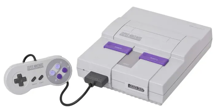 snes super nintendo + controle + mikey + batman