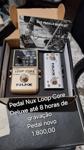 GRAVADOR Pedal NUX Loop Core Deluxe - grava até 8 horas