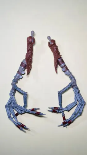 Par D Braços Ideal P/ Custom Bonecos Cyberpunk Horror Terror - comprimento 15 cm