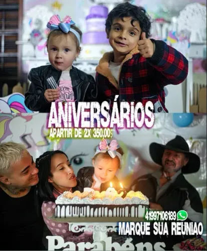Fotografo aniversários