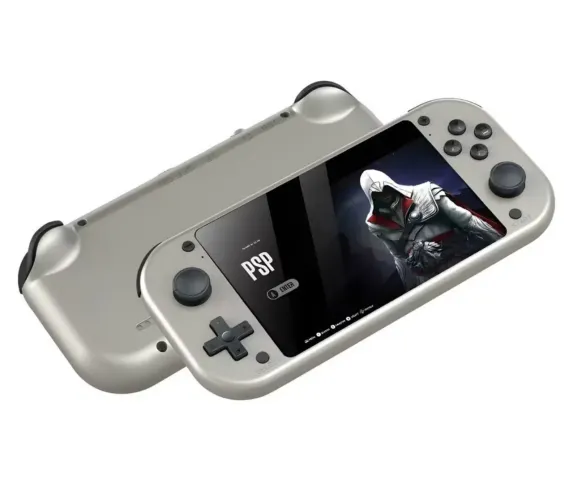 O Console de jogos portátil com tela LCD de 4,3" Quad-core, até 1,2 GHz