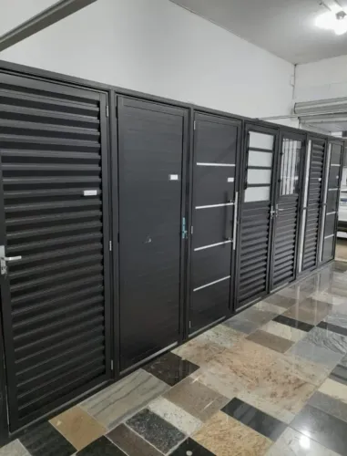 MEGA SALDÃO - PORTAS DE ALÚMINO PRETO A PARTIR DE $729,00