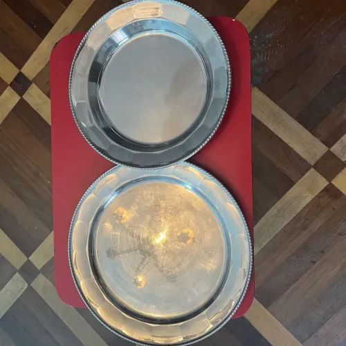 Bandeja travessa inox kit 38cm 