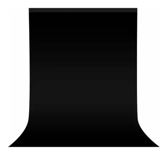 2 Fundos Fotográficos (1 Preto e 1 Branco) de 2,00m x 3,00m com Tubo de Papelão