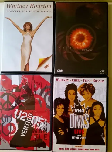 4 Dvds Músicais Originais 